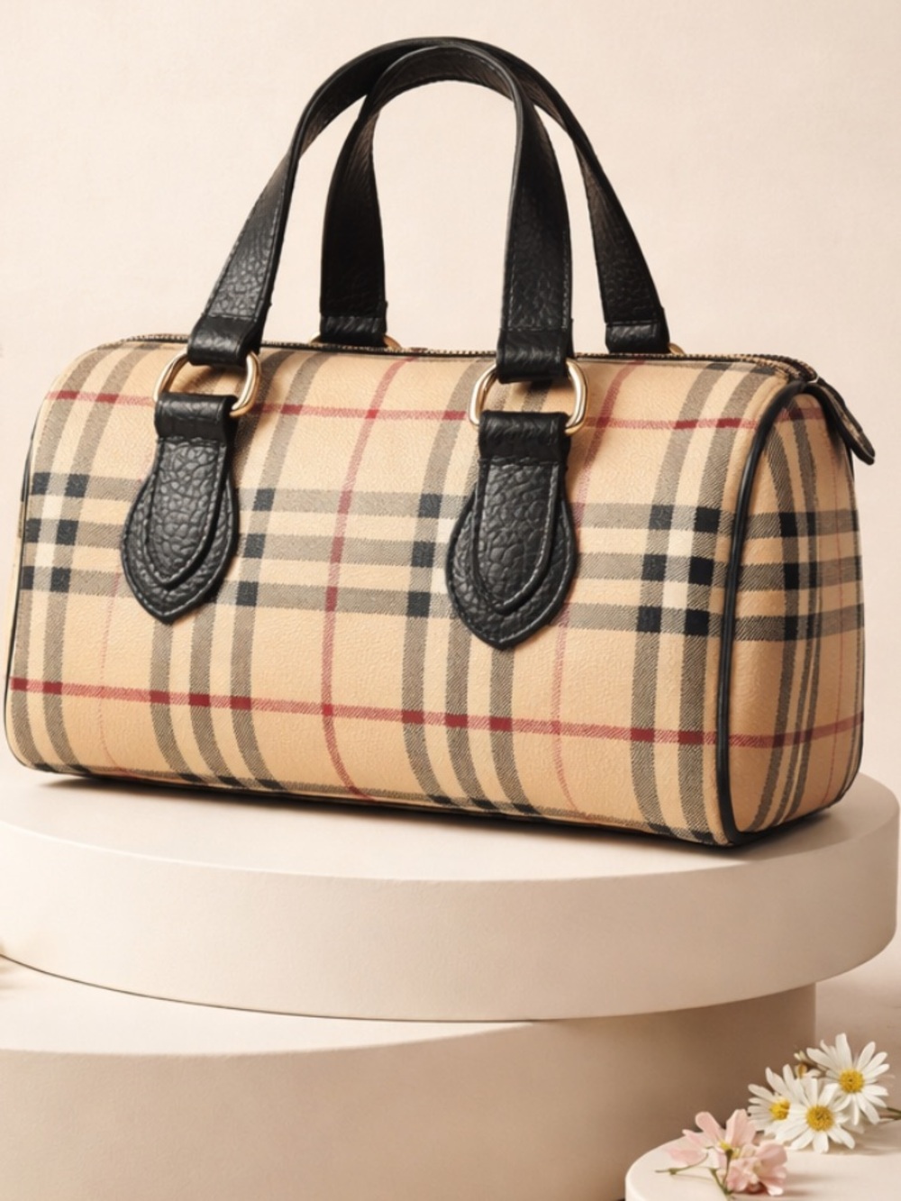 Authentic Burberry Boston Medium Bag.
